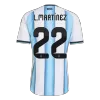 L.MARTÍNEZ #22 Argentina Home Soccer Jersey 2026 Player Version - Soccerdeal