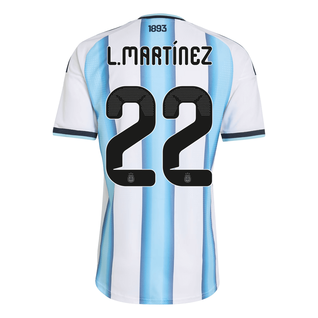 L.MARTÍNEZ #22 Argentina Home Soccer Jersey 2026 Player Version - Soccerdeal
