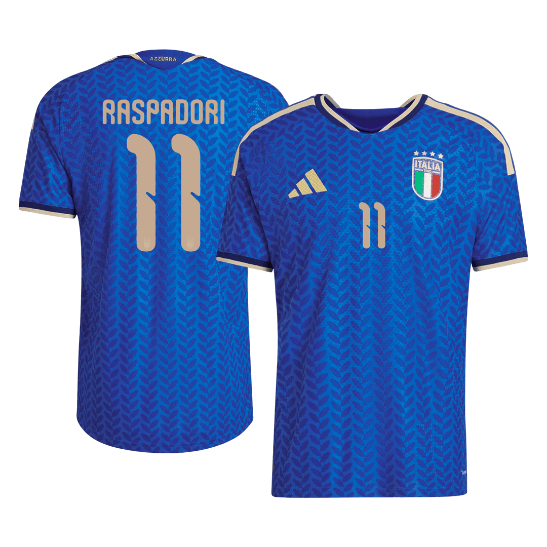 RASPADORI #11 Italy Home Soccer Jersey 2026 Player Version - Soccerdeal