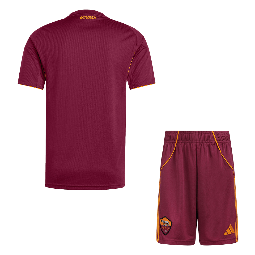 Roma Home Soccer Jersey Kit(Jersey+Shorts) 2025/26 - Soccerdeal