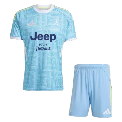 Juventus Away Soccer Jersey Kit(Jersey+Shorts) 2025/26 - Soccerdeal