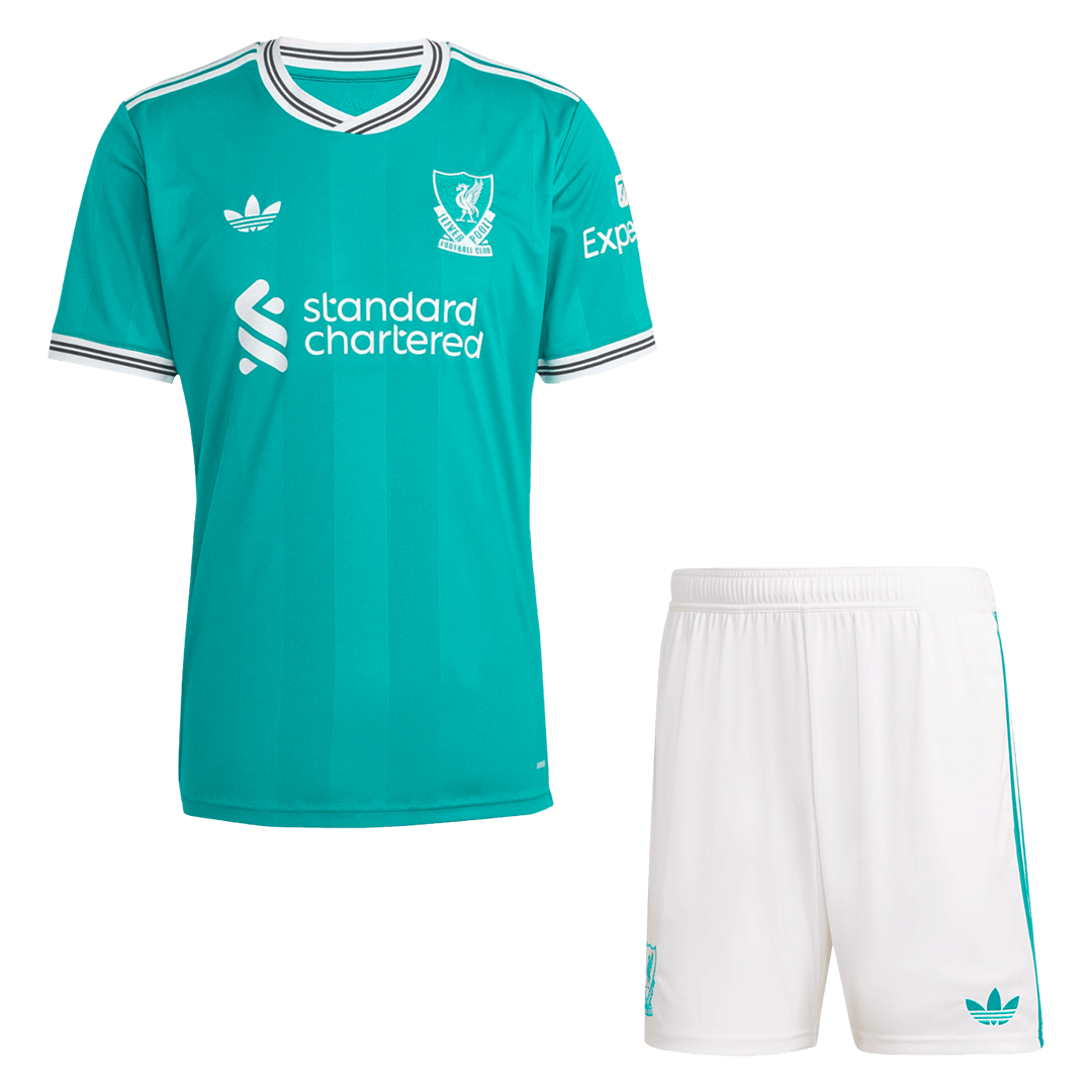 Liverpool Third Away Soccer Jersey Kit(Jersey+Shorts) 2025/26 - Soccerdeal