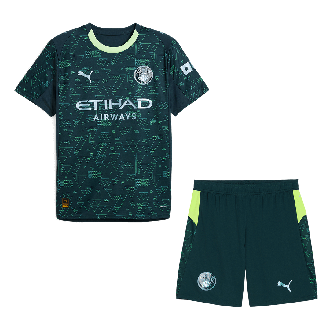 Manchester City Fourth Away Soccer Jersey Kit(Jersey+Shorts) 2025/26 - Soccerdeal