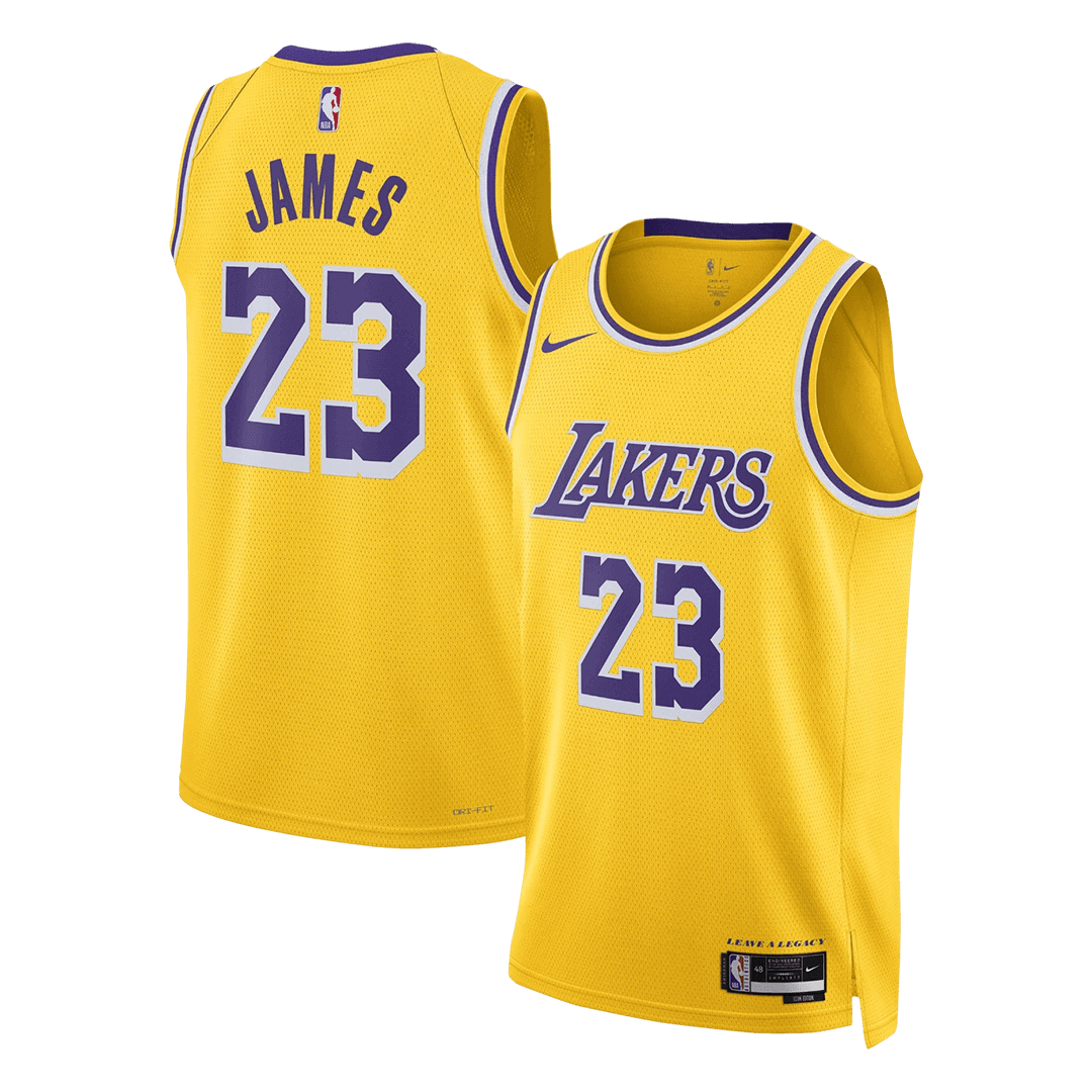 Los Angeles Lakers James #23 Swingman NBA Jersey - Icon Edition - Soccerdeal