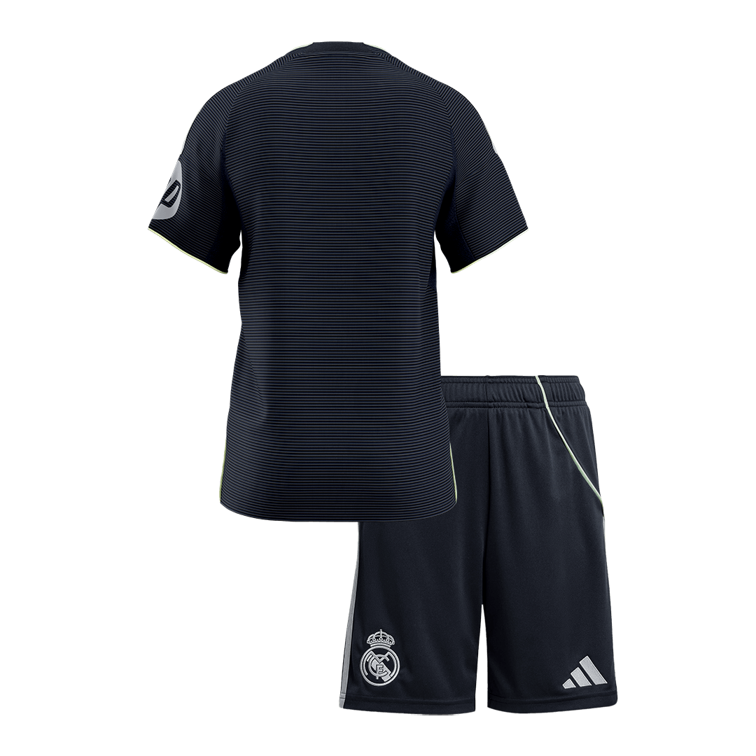 Kid's Real Madrid Away Soccer Jersey Kit(Jersey+Shorts) 2025/26 - Soccerdeal