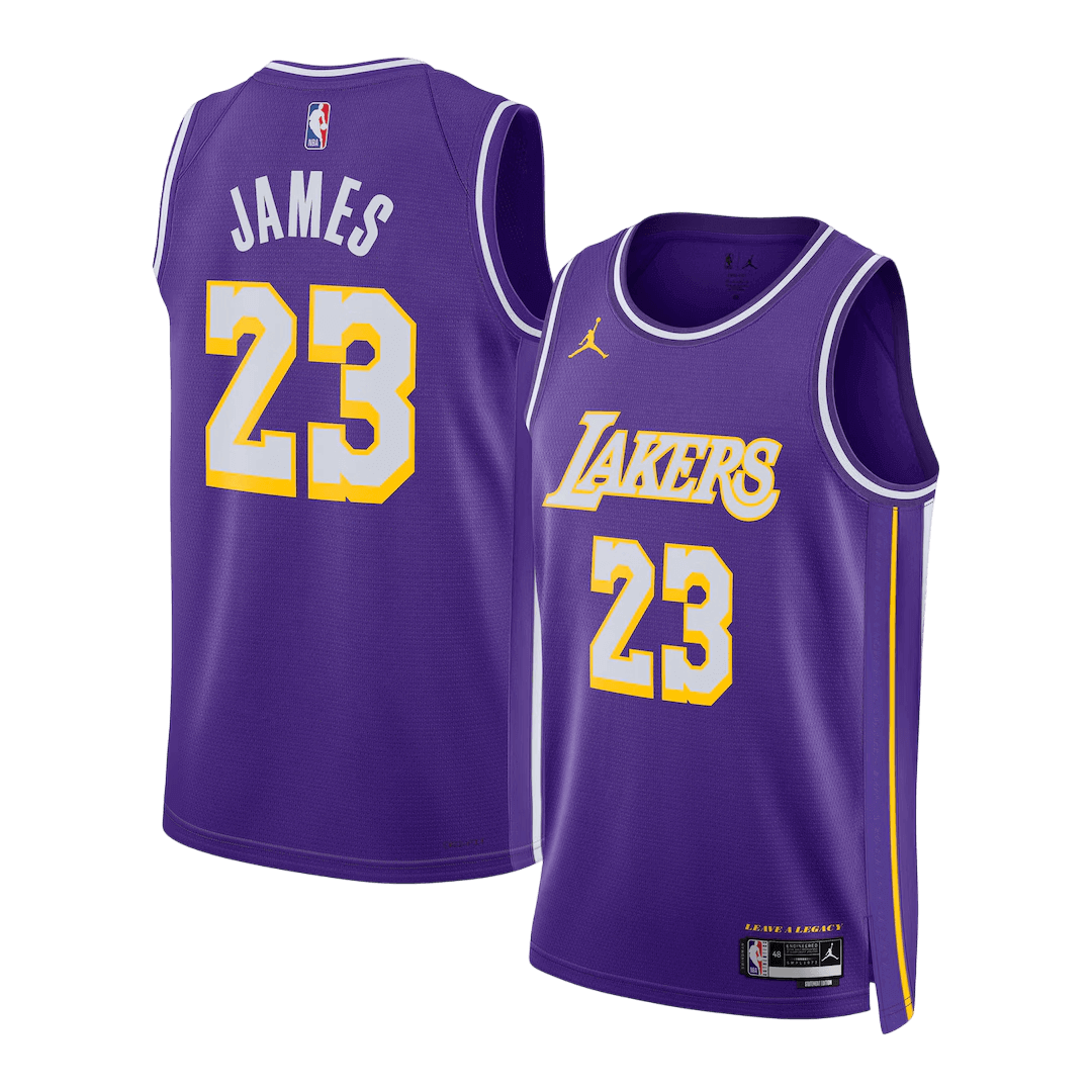 Los Angeles Lakers James #23 Swingman NBA Jersey - Statement Edition - Soccerdeal