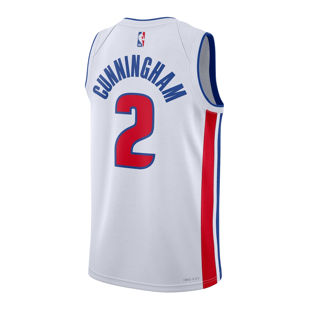 Detroit Pistons Cunningham #2 Swingman NBA Jersey - Association Edition - Soccerdeal