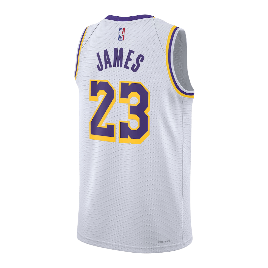 Los Angeles Lakers James #23 Swingman NBA Jersey - Association Edition - Soccerdeal
