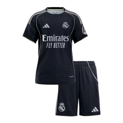 Kid's Real Madrid Away Soccer Jersey Kit(Jersey+Shorts) 2025/26 - Soccerdeal
