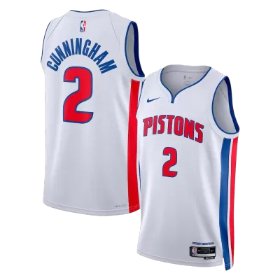 Detroit Pistons Cunningham #2 Swingman NBA Jersey - Association Edition - Soccerdeal