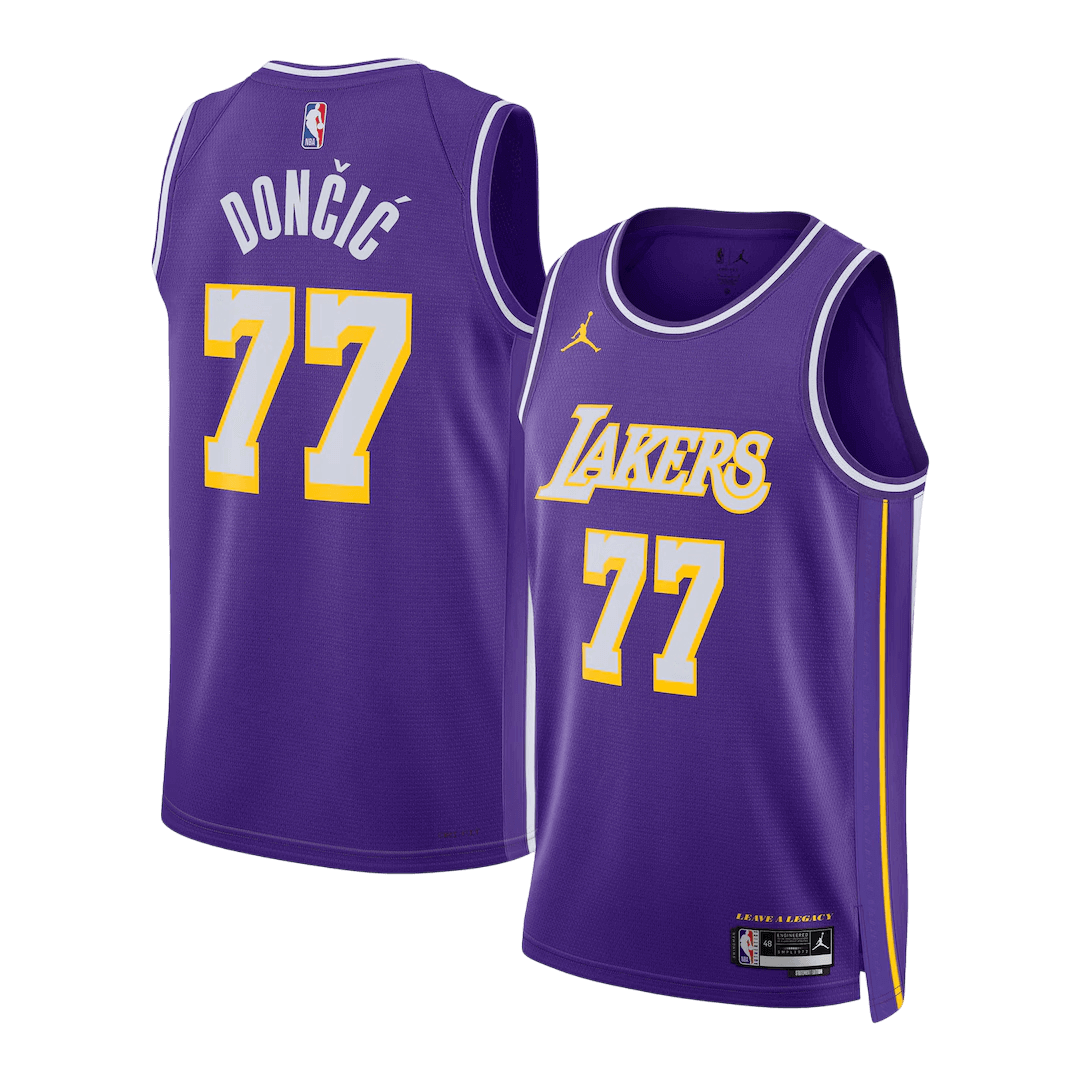 Los Angeles Lakers Dončić #77 Swingman NBA Jersey - Statement Edition - Soccerdeal