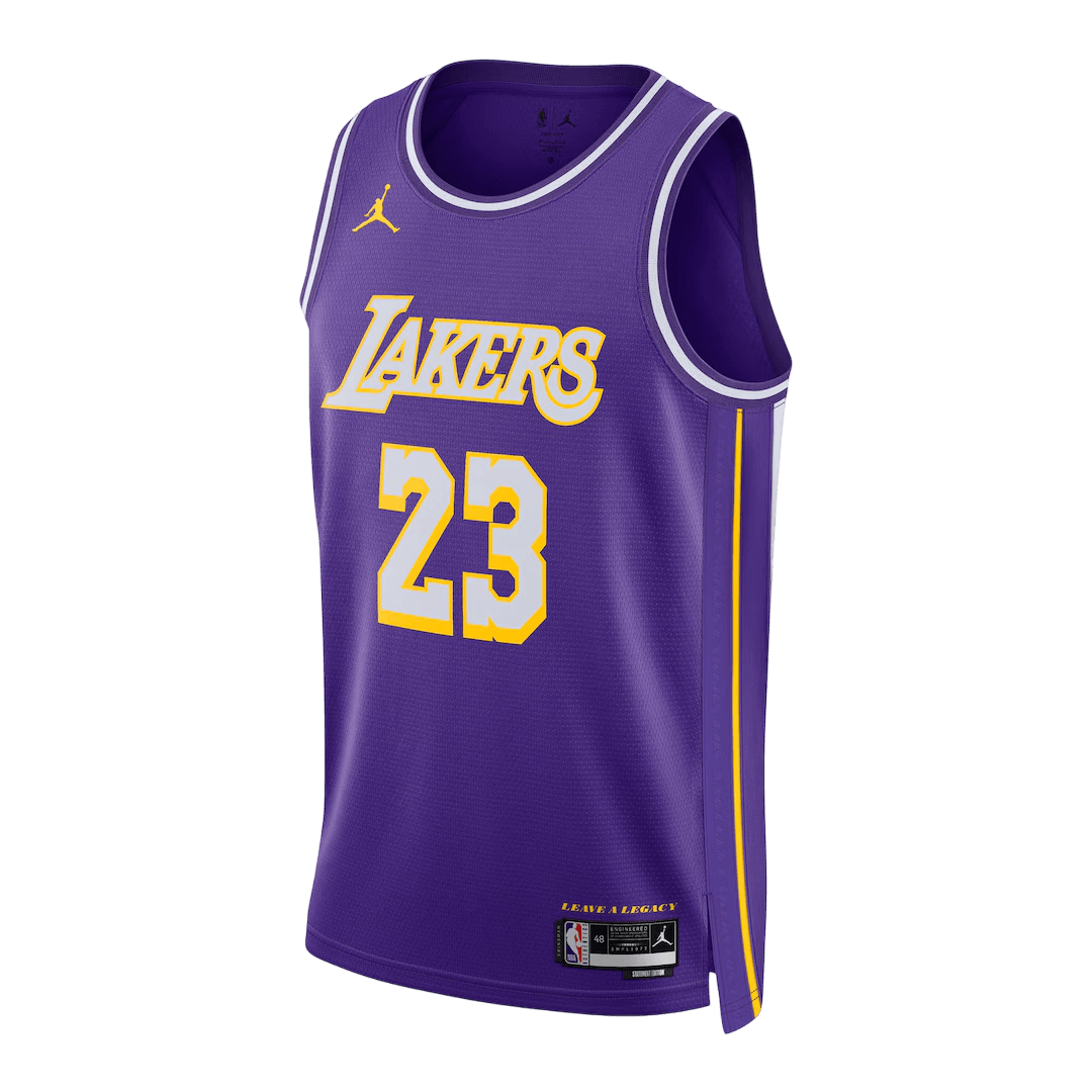 Los Angeles Lakers James #23 Swingman NBA Jersey - Statement Edition - Soccerdeal