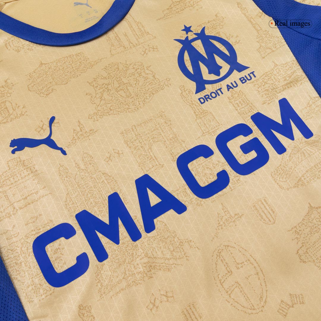 Marseille Fourth Away Soccer Jersey 2025/26 Player Version - Soccerdeal