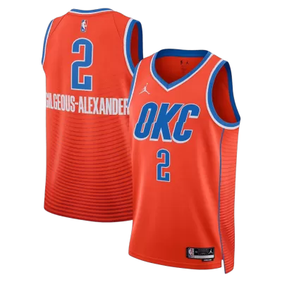 Oklahoma City Thunder Gilgeous-Alexander #2 Swingman NBA Jersey - City Edition- Statement Edition - Soccerdeal