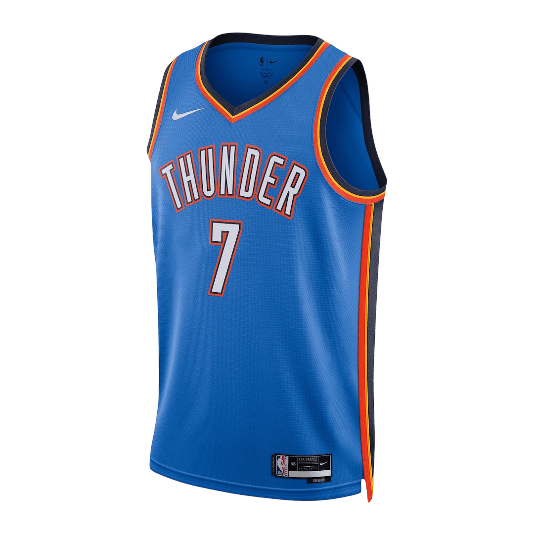 Oklahoma City Thunder Holmgren #7 Swingman NBA Jersey - City Edition- Icon Edition - Soccerdeal