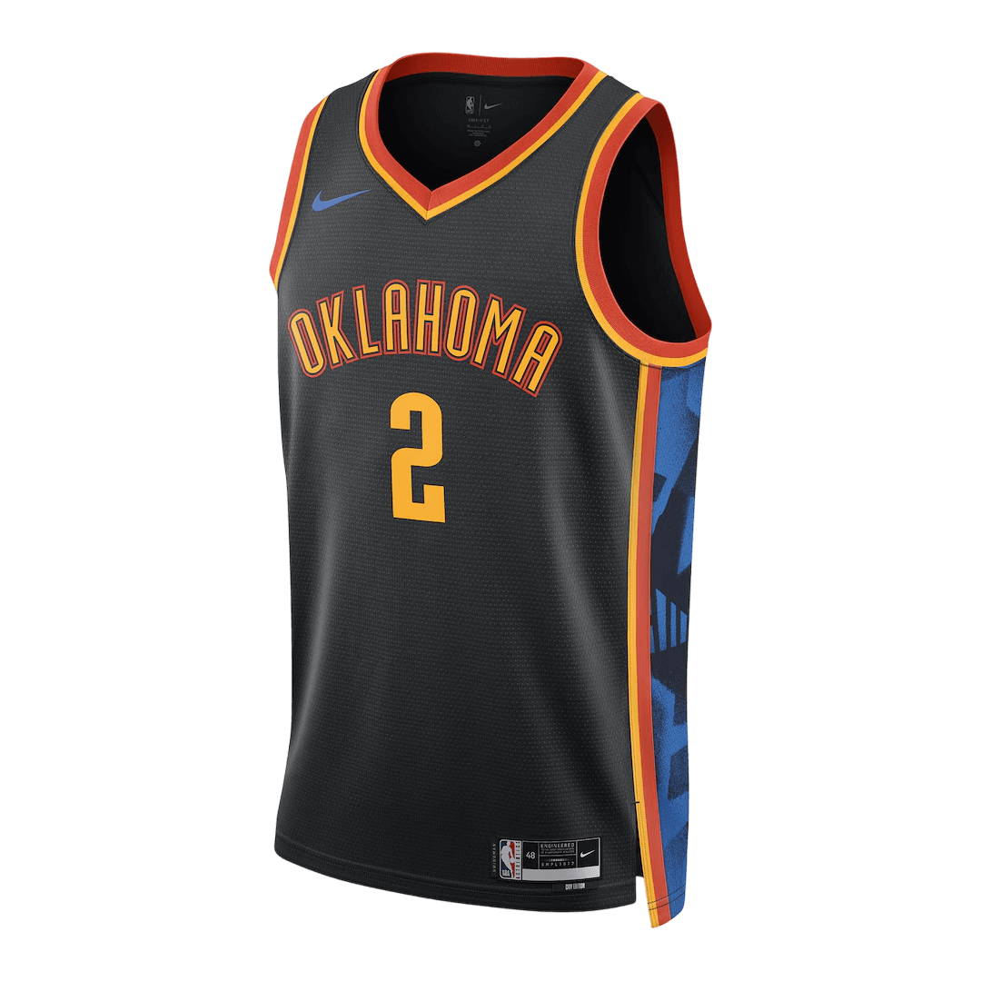 Oklahoma City Thunder Gilgeous-Alexander #2 Swingman NBA Jersey - City Edition - Soccerdeal