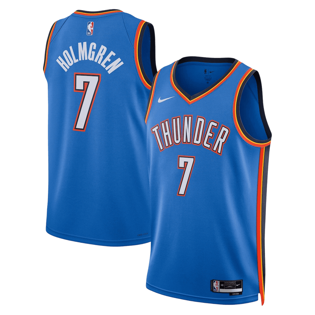 Oklahoma City Thunder Holmgren #7 Swingman NBA Jersey - City Edition- Icon Edition - Soccerdeal