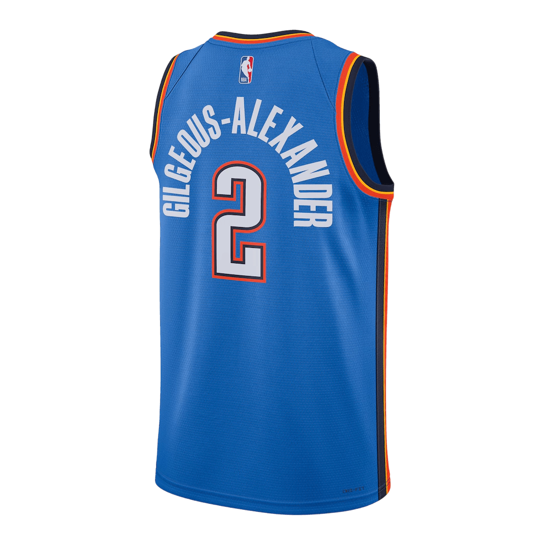 Oklahoma City Thunder Gilgeous-Alexander #2 Swingman NBA Jersey - City Edition- Icon Edition - Soccerdeal