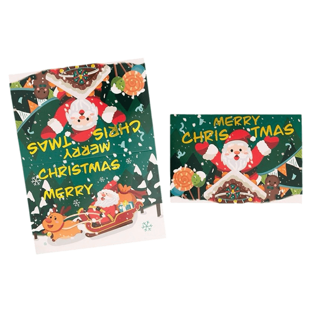 Custom Christmas Card – Santa Claus – Personalized Message - Soccerdeal