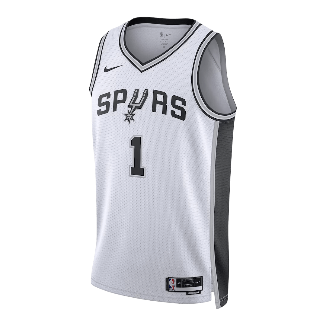 San Antonio Spurs Wembanyama #1 Swingman NBA Jersey - Association Edition - Soccerdeal