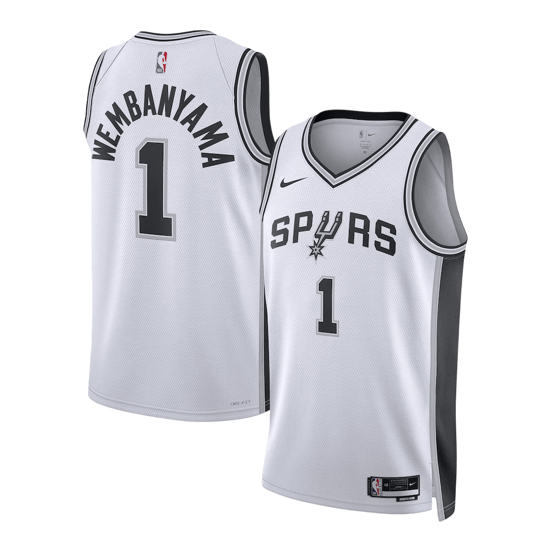 San Antonio Spurs Wembanyama #1 Swingman NBA Jersey - Association Edition - Soccerdeal