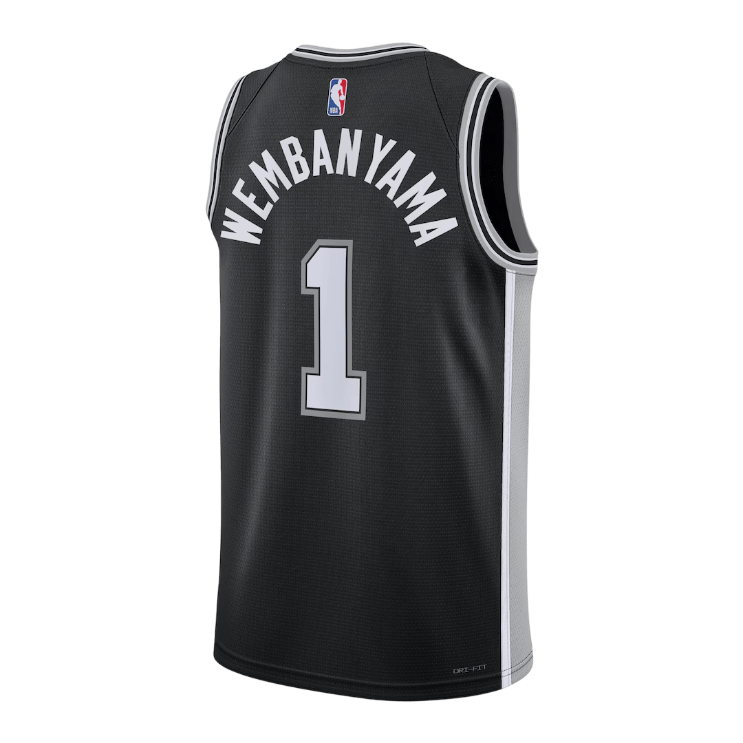 San Antonio Spurs Wembanyama #1 Swingman NBA Jersey - Icon Edition - Soccerdeal
