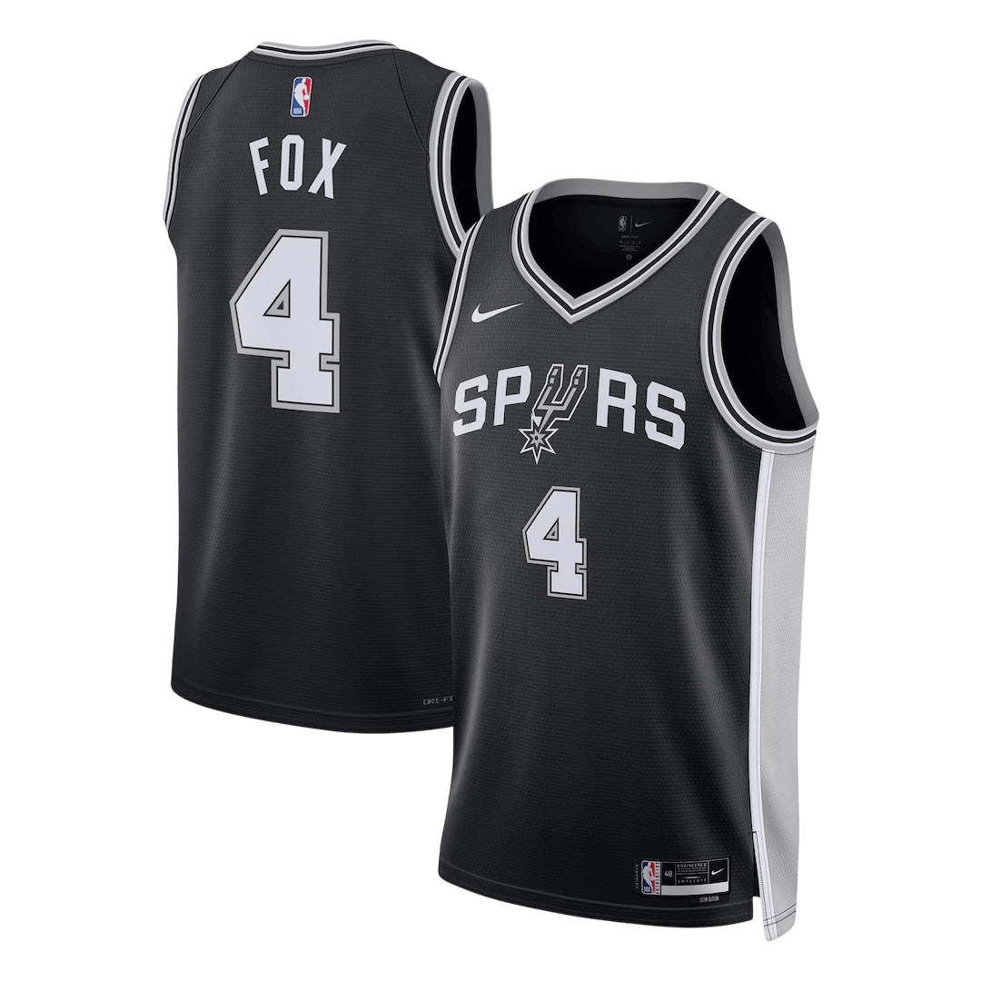 San Antonio Spurs Fox #4 Swingman NBA Jersey - Icon Edition - Soccerdeal