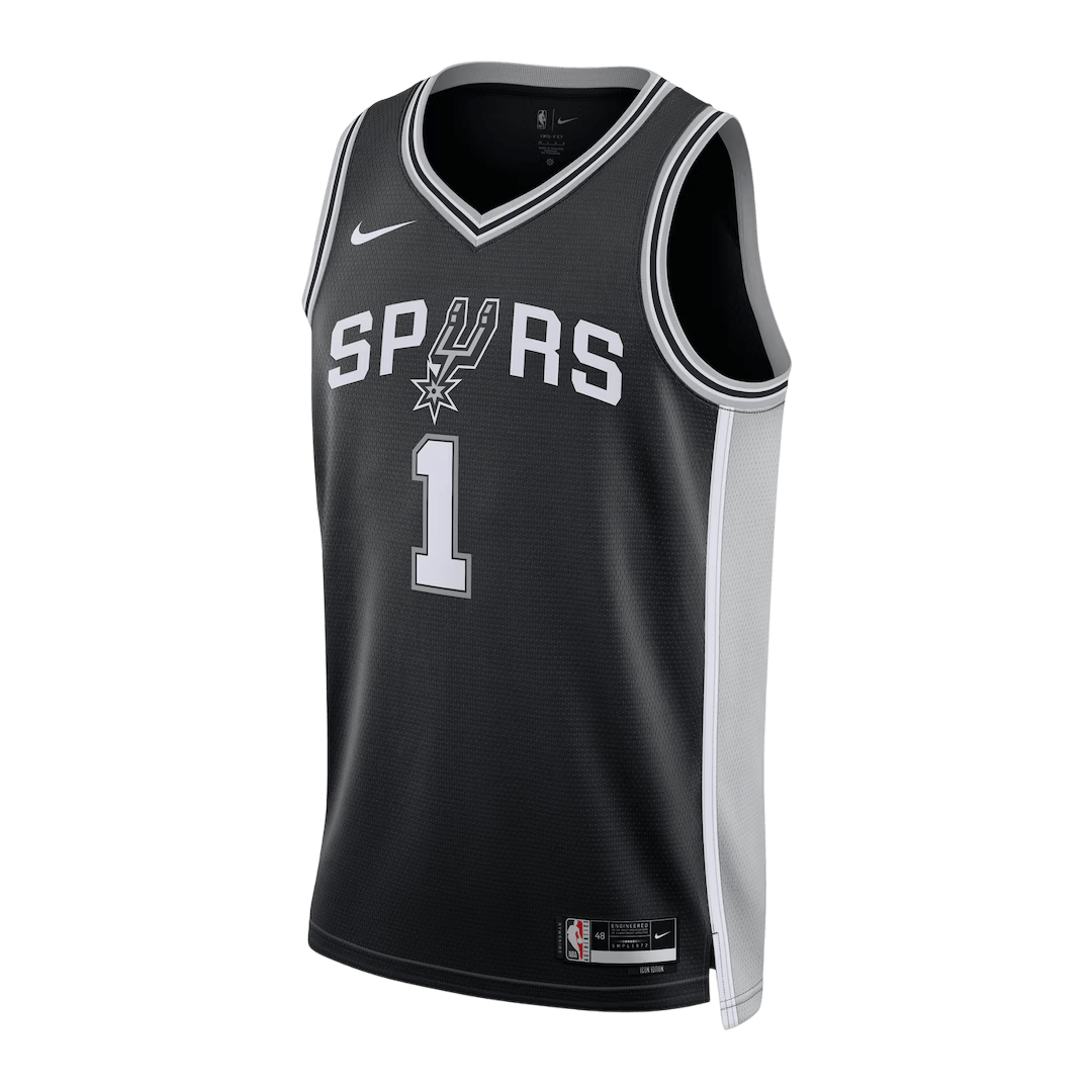San Antonio Spurs Wembanyama #1 Swingman NBA Jersey - Icon Edition - Soccerdeal