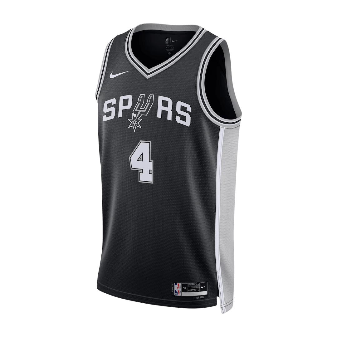 San Antonio Spurs Fox #4 Swingman NBA Jersey - Icon Edition - Soccerdeal