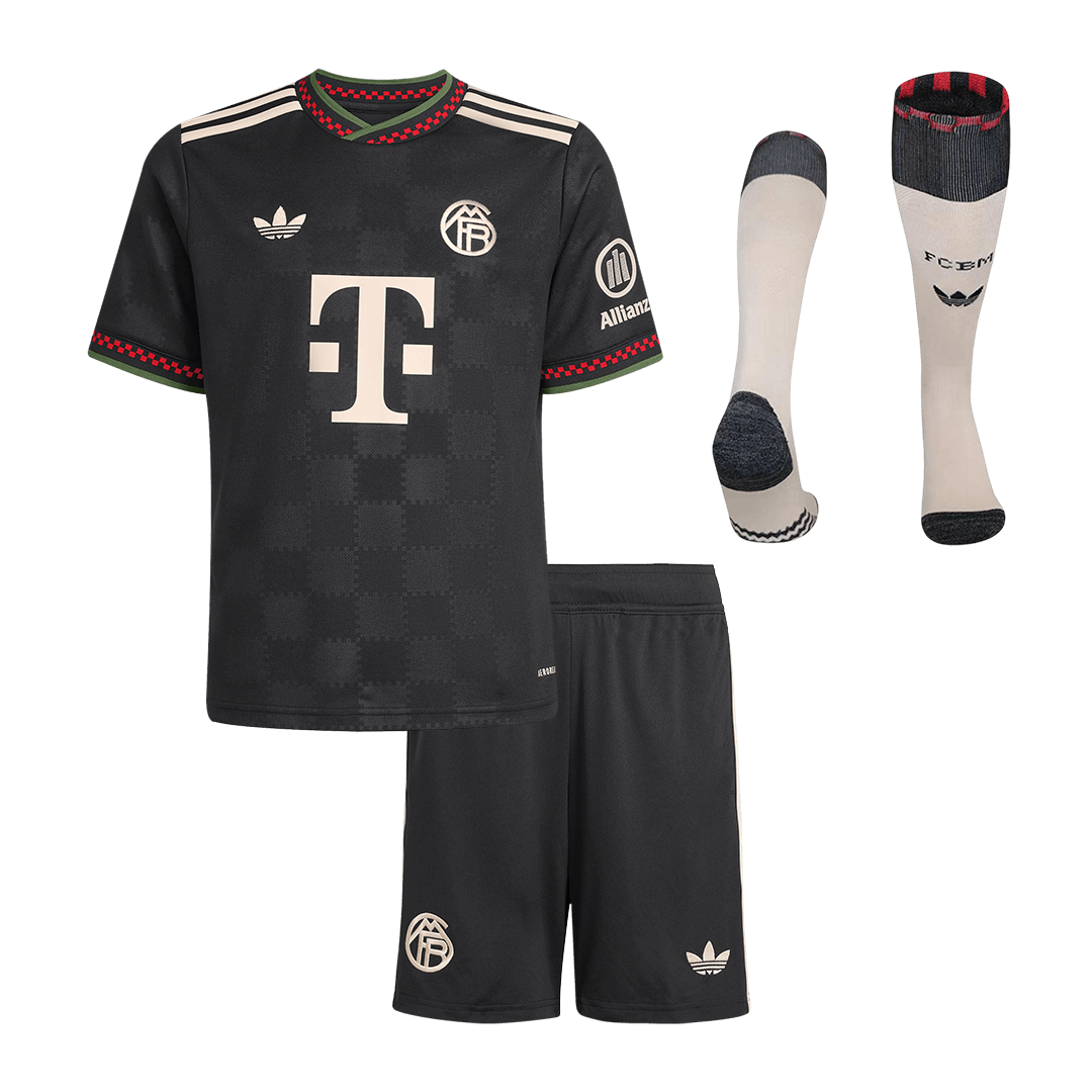Kid's Bayern Munich Third Away Soccer Jersey Kit(Jersey+Shorts+Socks) 2025/26 - Soccerdeal
