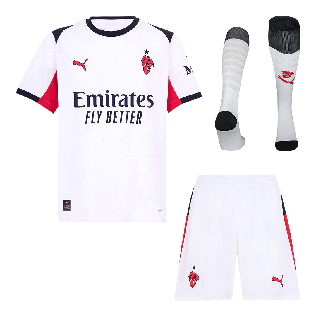 AC Milan Away Soccer Jersey Kit(Jersey+Shorts+Socks) 2025/26 - Soccerdeal