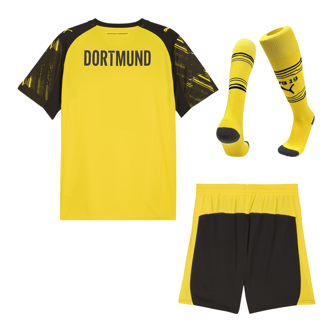 Borussia Dortmund Home Soccer Jersey Kit(Jersey+Shorts+Socks) 2025/26 - Soccerdeal