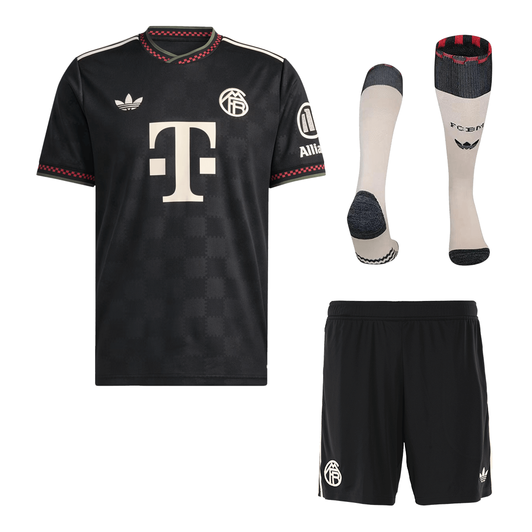 Bayern Munich Third Away Soccer Jersey Kit(Jersey+Shorts+Socks) 2025/26 - Soccerdeal