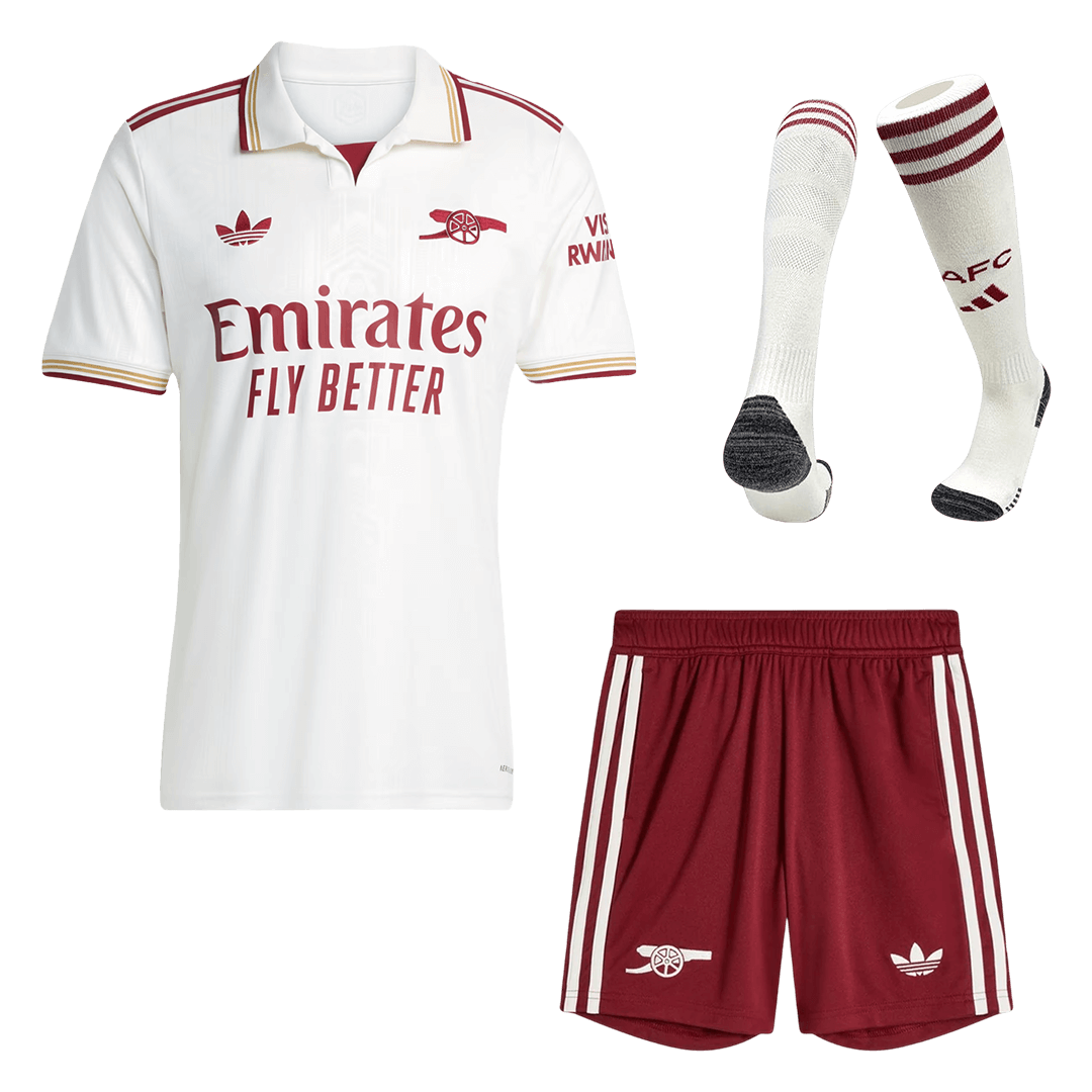 Arsenal Third Away Soccer Jersey Kit(Jersey+Shorts+Socks) 2025/26 - Soccerdeal