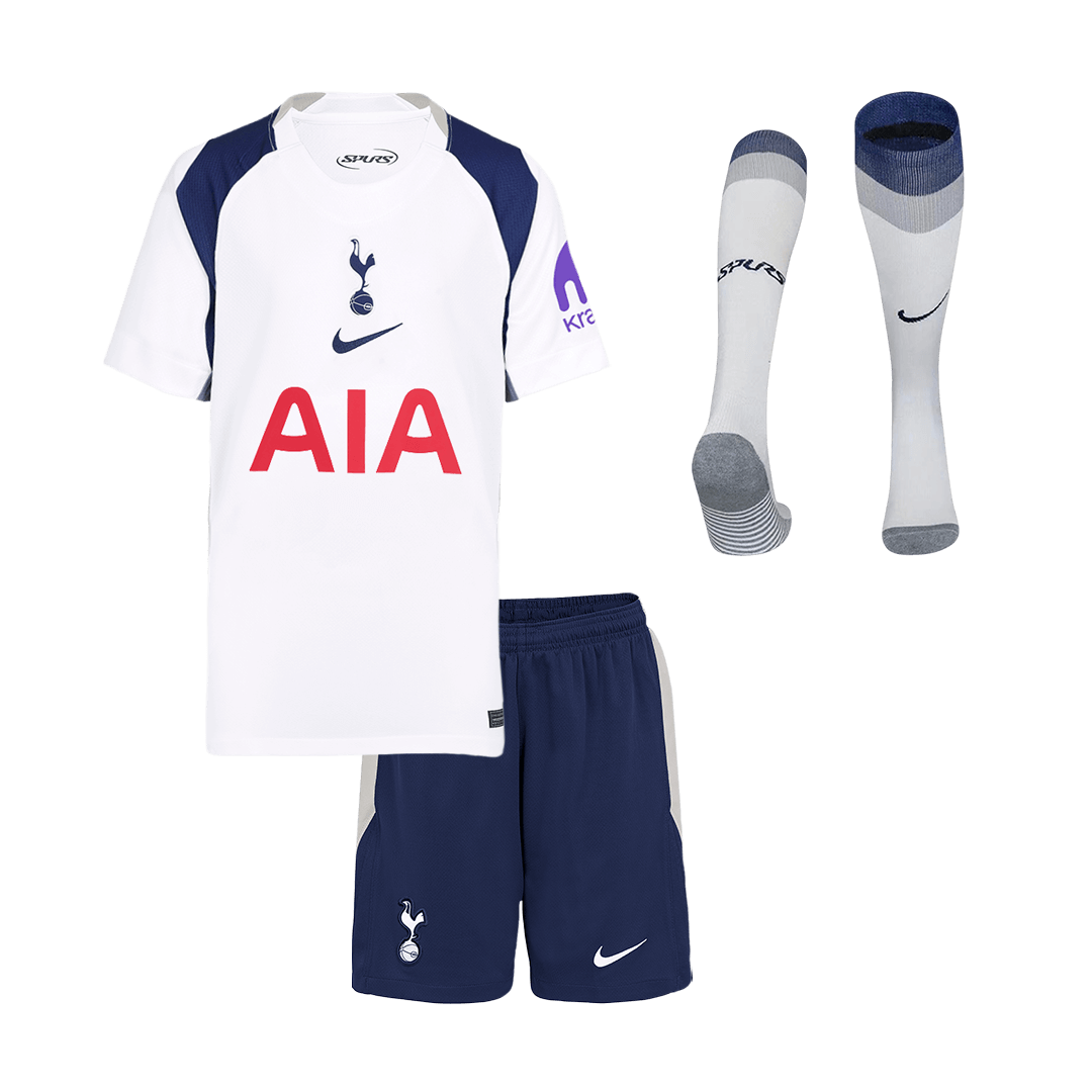 Kid's Tottenham Hotspur Home Soccer Jersey Kit(Jersey+Shorts+Socks) 2025/26 - Soccerdeal