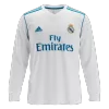 Retro 2017/18 Real Madrid Home Long Sleeve Soccer Jersey - Soccerdeal
