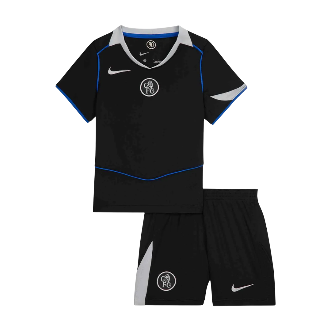 Kid's Chelsea Third Away Soccer Jersey Kit(Jersey+Shorts) 2025/26 - Soccerdeal