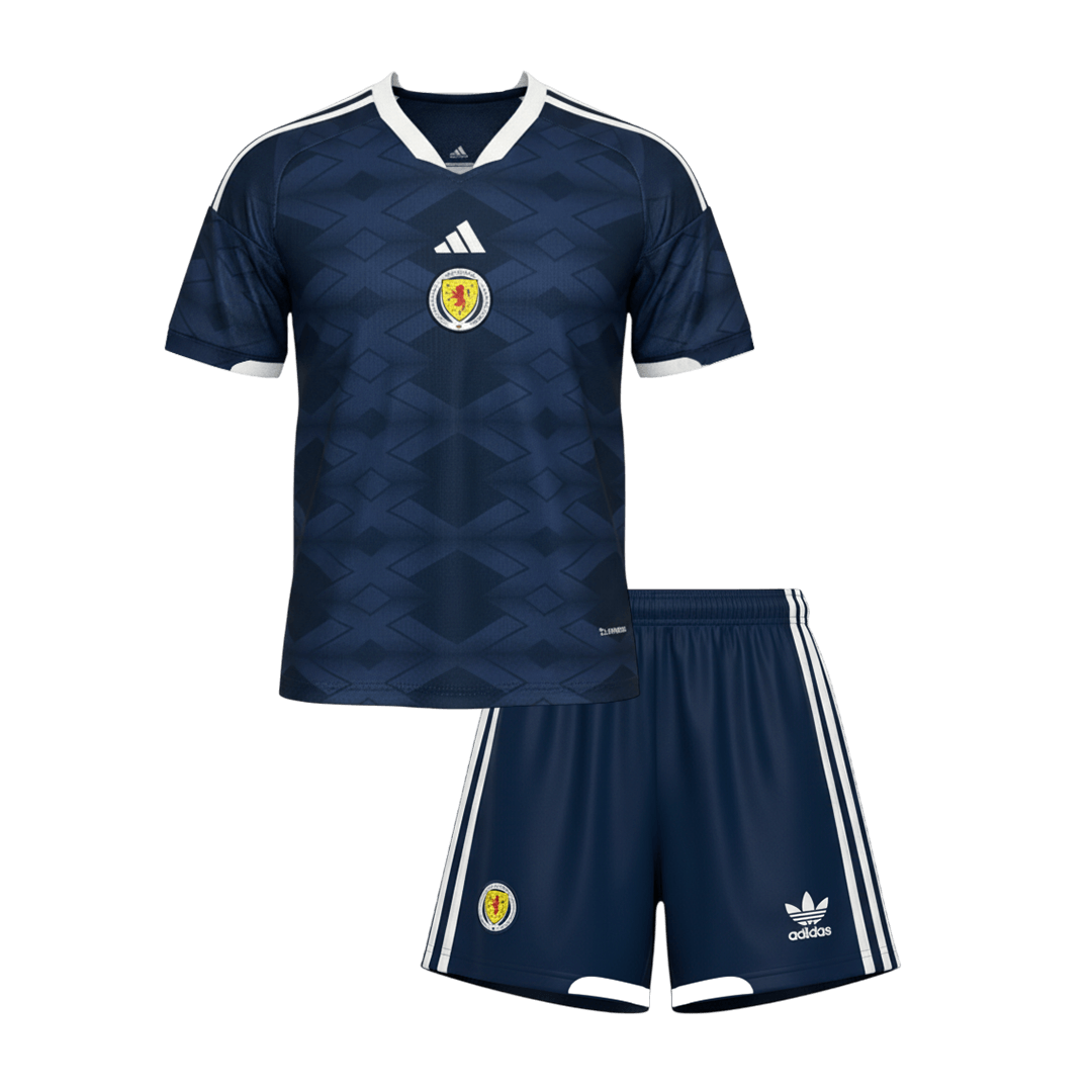 Kid's Scotland Home Soccer Jersey Kit(Jersey+Shorts) 2026 - Soccerdeal