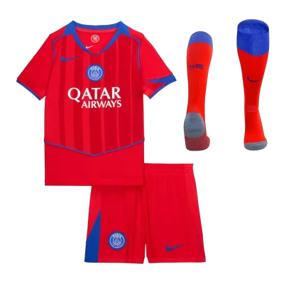 Kid's PSG Third Away Soccer Jersey Kit(Jersey+Shorts+Socks) 2025/26 - Soccerdeal