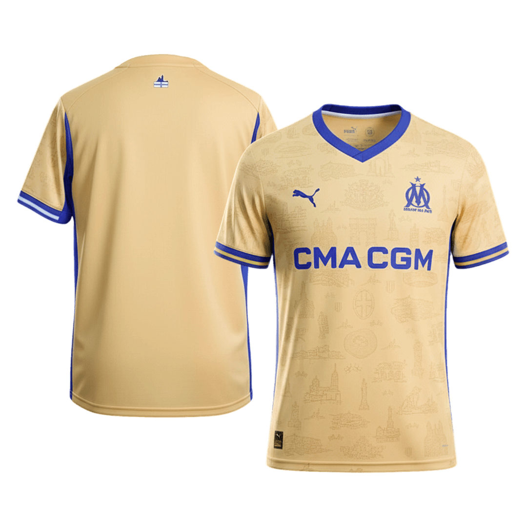 Marseille Fourth Away Soccer Jersey 2025/26 - Soccerdeal