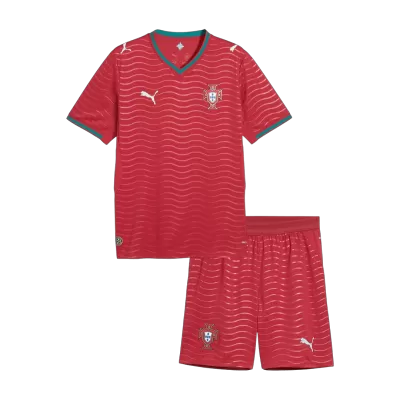 Kid's Portugal Home Soccer Jersey Kit(Jersey+Shorts) 2026 - Soccerdeal