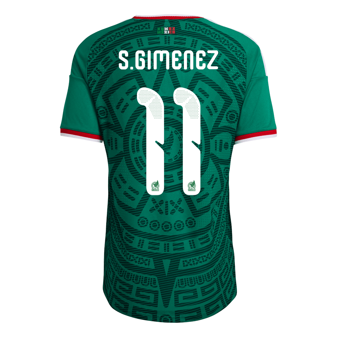 S.GIMENEZ #11 Mexico Home Soccer Jersey 2026 Player Version - Soccerdeal