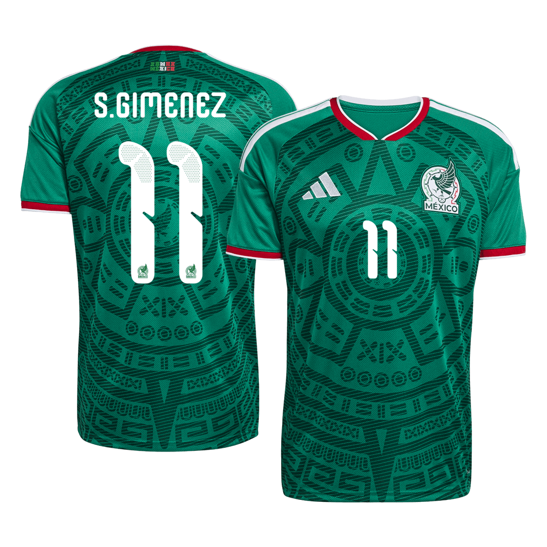 S.GIMENEZ #11 Mexico Home Soccer Jersey 2026 - Soccerdeal