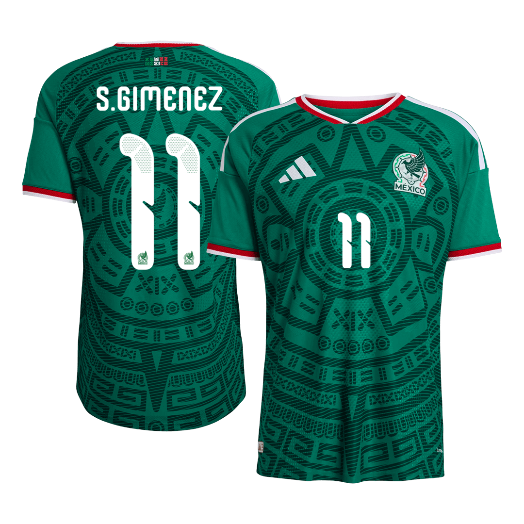S.GIMENEZ #11 Mexico Home Soccer Jersey 2026 Player Version - Soccerdeal