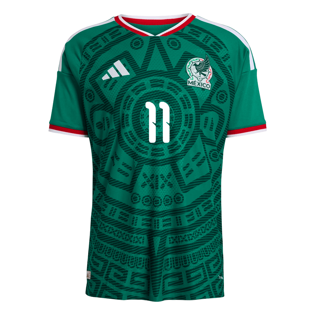 S.GIMENEZ #11 Mexico Home Soccer Jersey 2026 Player Version - Soccerdeal