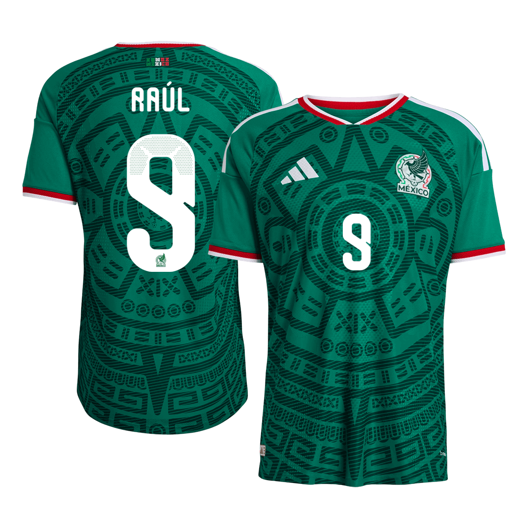 Raúl #9 Mexico Home Soccer Jersey 2026 Player Version - Soccerdeal