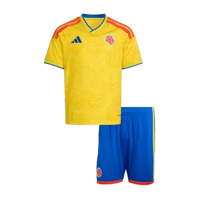 Kid's Colombia Home Soccer Jersey Kit(Jersey+Shorts) 2026 - Soccerdeal