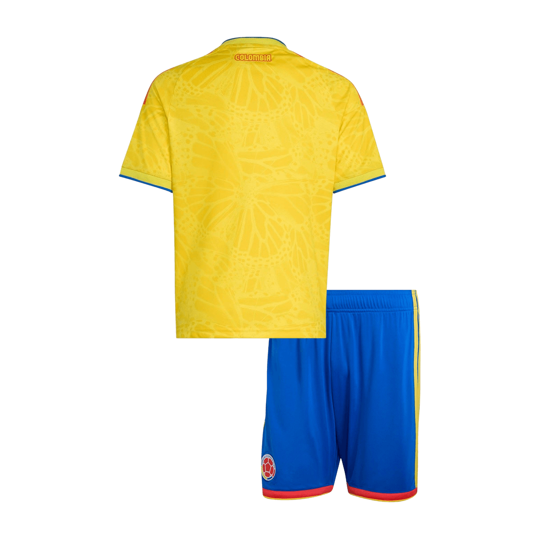 Kid's Colombia Home Soccer Jersey Kit(Jersey+Shorts) 2026 - Soccerdeal