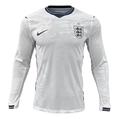 England Home Long Sleeve Soccer Jersey 2026 - Soccerdeal