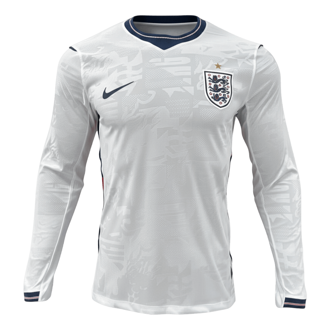 England Home Long Sleeve Soccer Jersey 2026 - Soccerdeal